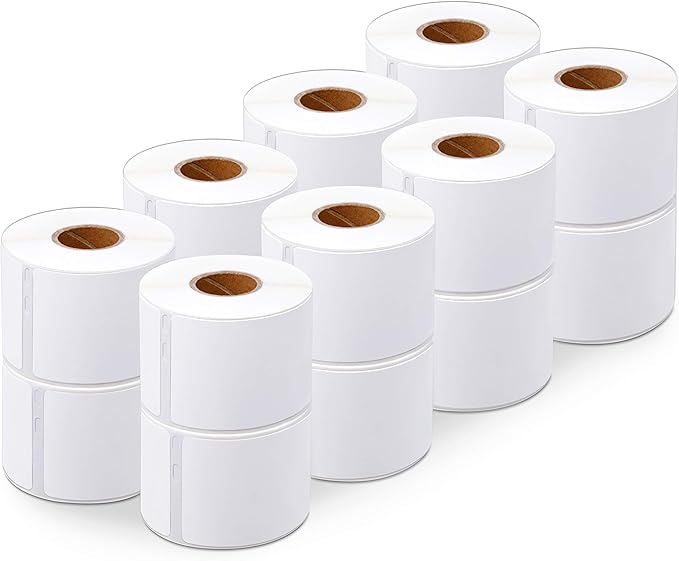 Aegis Adhesives - Compatible Labels Replacement for DYMO 30258 (2-1/8" X 2-3/4") Diskette Media & Veterinary - Use with Labelwriter 450, 450 Turbo, 4XL Printers (16 Rolls)