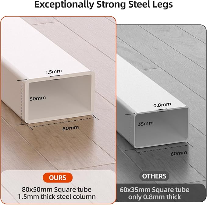 35inch Glass Standing Desk,90° Tiltable Mobile Rising Desk Height Adjustable,Whole Piece Rolling Sit Stand Table with Wheels,Foldable Small Laptop Desk,White
