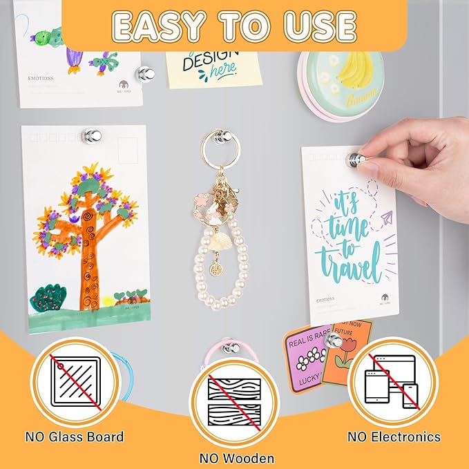 20Pcs Fridge Magnet Refrigerator Magnets, Whiteboard Magnets, Magnets Fridge, Strong Magnet for Kitchen, Office, Classroom, Map, Locker Decor