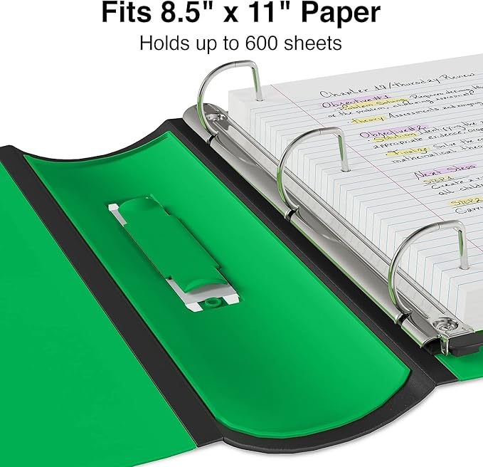 Staples 892167 Better 3-Inch D 3-Ring View Binder Green (19936)