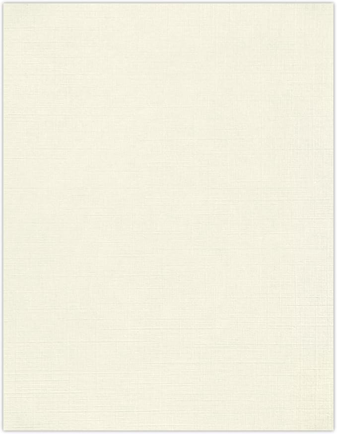 LUXPaper 8.5" x 11" Paper | Letter Size | Natural Linen | 80lb. Text | 250 Qty