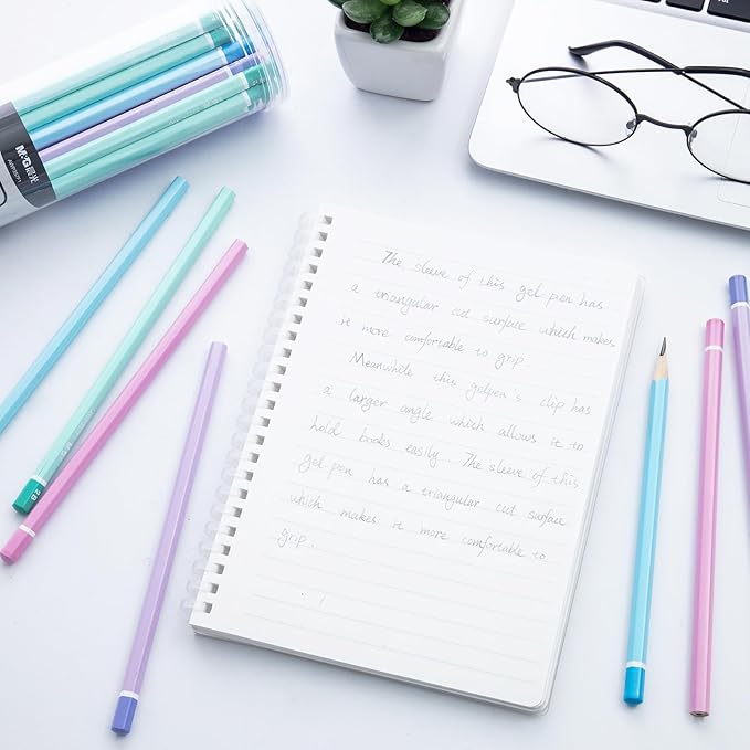 M&G 30 Pcs Hexagon Colored Pencils for Kids, Multicolor 2B Unsharpened Pencils Graphite Wood Pencils with smooth writing for School, Office Supplies, Painting, Sketching, Weddings, Party