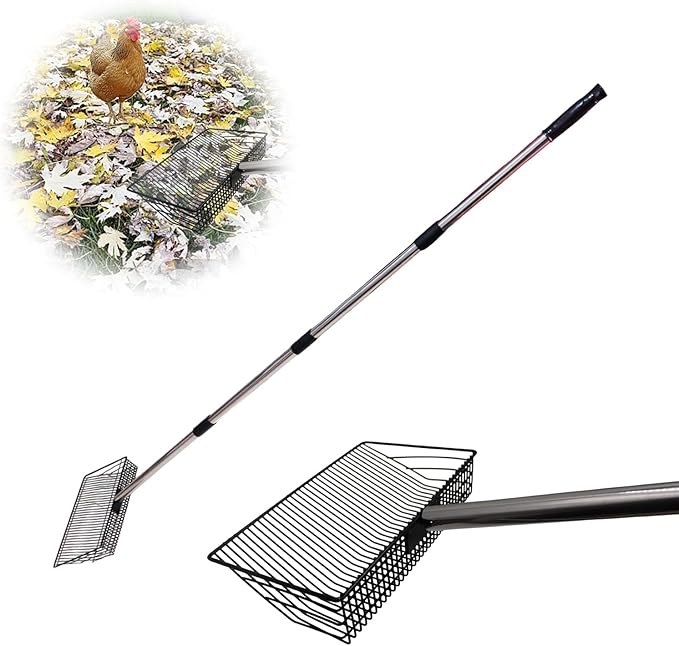 Chicken Coop Accessories, Metal Chicken Coop Pooper Scooper, Chicken Poop Scooper, Metal Litter Scoop, Poop Scooper for Chicken Coop, Chicken Coop Cleaning Tools