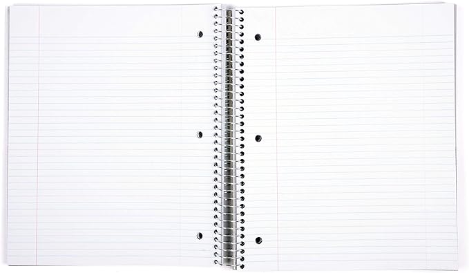 Mintra Office Durable Spiral Notebooks, 5 Subject (Green Olive, College Ruled 1pk)