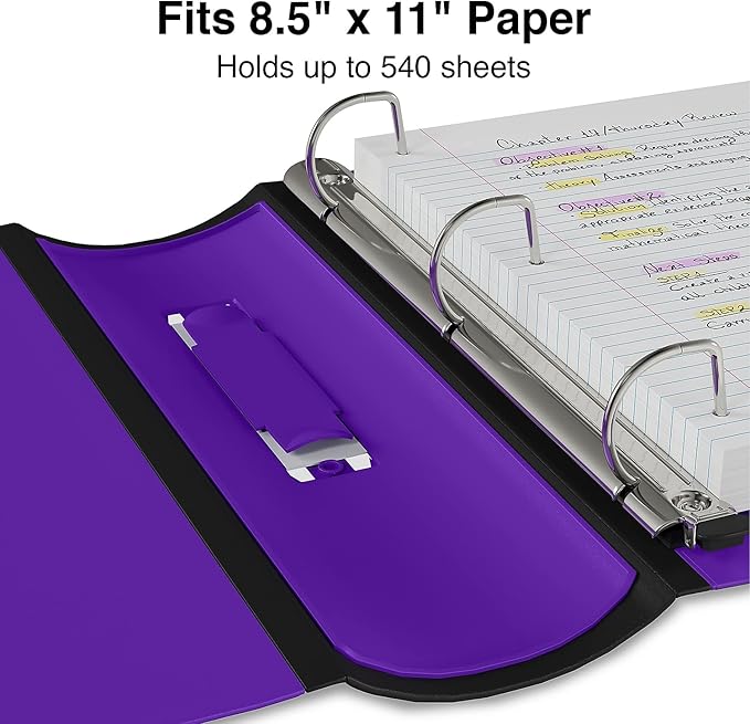 Staples Better Binder, 2-Inch, Purple