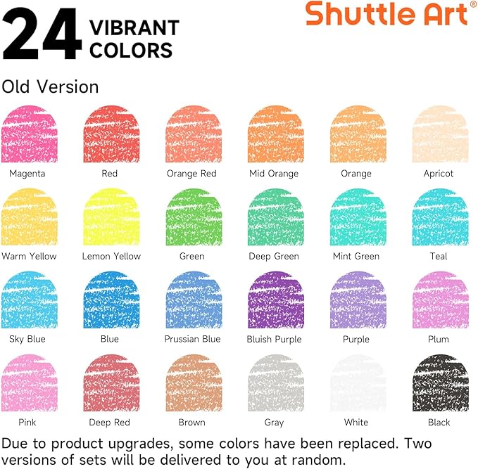 Shuttle Art Crayons Bulk Set - 40 Boxes of 24 Assorted Colors, 960 Count Durable & Non-Toxic Teacher-Quality Crayons, School Supplies bulk For Family Class Party Favors