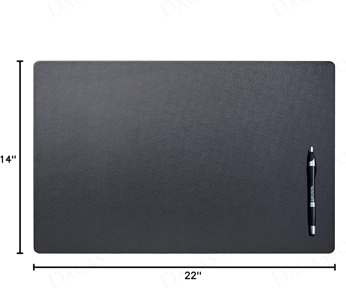 Black Leatherette 22" x 14" Conference Pad