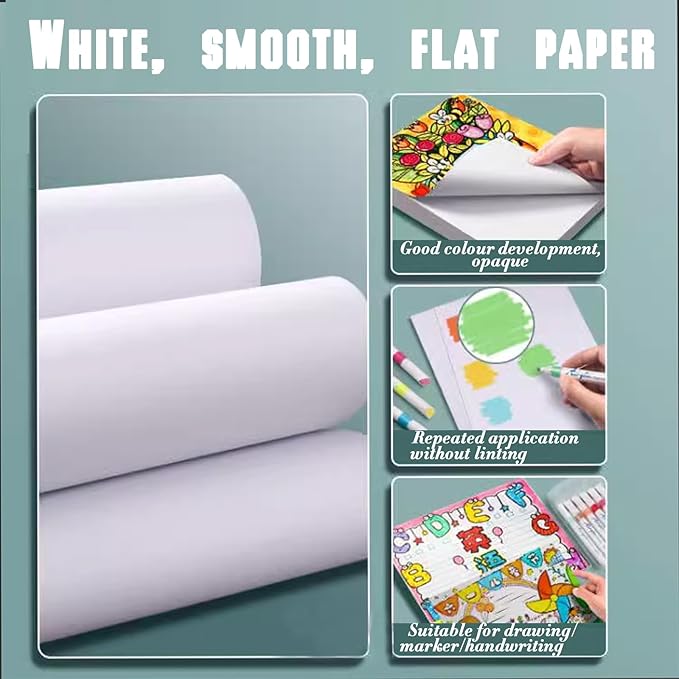 5 x 7 Blank White Card Stock, 50 Pcs - Thick Paper - 80lb Flat Card Stock Printer Paper for Crafting Your DIY Invitations, Note, Greeting, Table Cards - Writing, Stamping, Drawing, Painting