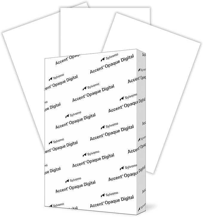 Accent Opaque White 11” x 17” Cardstock Paper, 65lb, 176gsm – 200 Sheets (1 Ream) – Premium Medium Weight Super Smooth Cardstock, Printer Paper for Ink Heavy Invitations, Cards, Images – 121954R