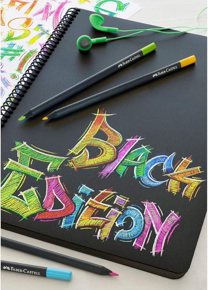 Faber-Castell Black Edition Colored Pencils, Classic 1 Count (Pack of 36)