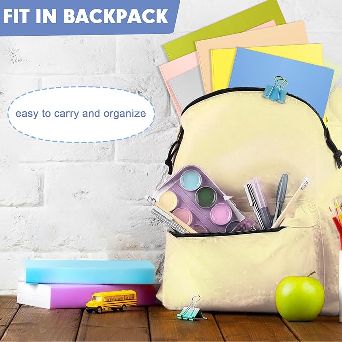 Two Pocket Folders, RAZCC 50 Pack Two Pocket Folders with Prongs, 3 Prong Folders Fit Letter Size Paper, Pocket Paper File Folders for School Office Home Business, Assorted 10 Colors