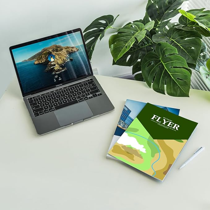 Customized Flyer Paper for Business Personalized A4 Flyer with Your Photo Logo Text Glossy Paper Printing Flyers for Advertising, Customized printing on one or both sides (500, 1000, 2000 Sheets)