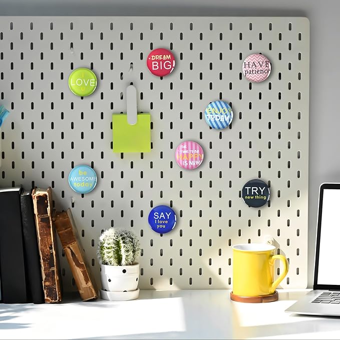 Cute Fridge Magnets, Round Crystal Glass Refrigerator Magnetic for Kitchen & Office Whiteboard Locker Accessories (16Pcs Hug)