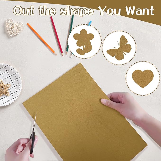 30 Sheets Brown Cardstock Paper 8.2 x 11.6, 230gsm/85lb Kraft Card Stock Paper for Scrapbook, Craft, Cards Making, Menus, Invitations