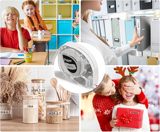 Phomemo LT12 Label Maker Machine with Tape, Rechargeable Label Makers with Waterproof Labels Portable Bluetooth Handheld Labeler with QWERTY Keyboard & 1600+ Icons, 30+ Fonts, for Home, Office, Gray