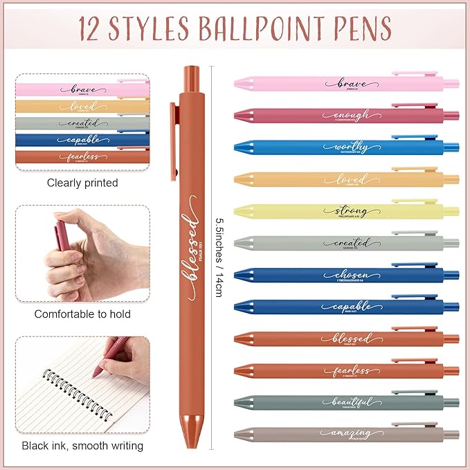 Kosiz 24 Sets Inspirational Christian Gifts Bulk Christian Notebooks Prayer Journals with Pens Spiral Bible Journals Religious Gifts for Church Grandparent Pastors Day Sunday School (Bright Color)