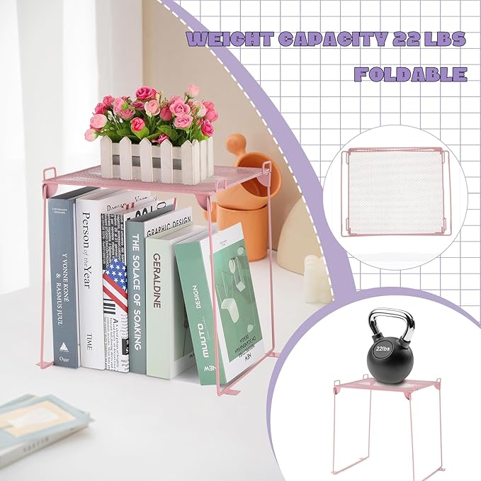 abcGoodefg Pink Locker Accessories, Cute Locker Organizer Shelf Locker Decorations for Girls for School Locker with Magnetic Locker Mirror and Whiteboard, Magnetic Pen Holder