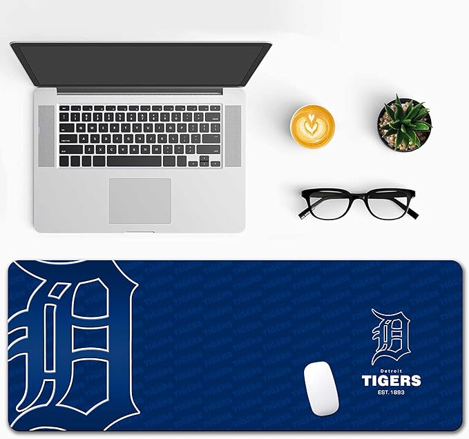 Waterproof Mouse Pad - Extended Contour Mouse Mat for Home and Office, Large Gaming Mousepad Laptop Keyboard Mat with Non-Slip Rubber Base, Stitched Edges
