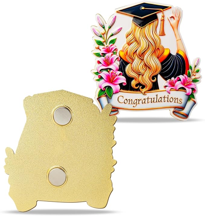 Flower Tribute Graduation Refrigerator Magnet Colorful Fridge Magnet and Cute Decorative Magnet Ideal for Office Kitchen Locker