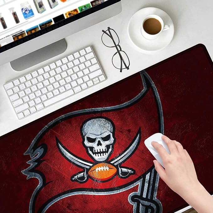 Large Mouse Pad Desk Mat for Home Office, Gaming Mousepad Extended Desk pad - Computer Keyboard Mouse Mat with Non-Slip Base and Stitched Edge Office Desk Organizers and Accessories