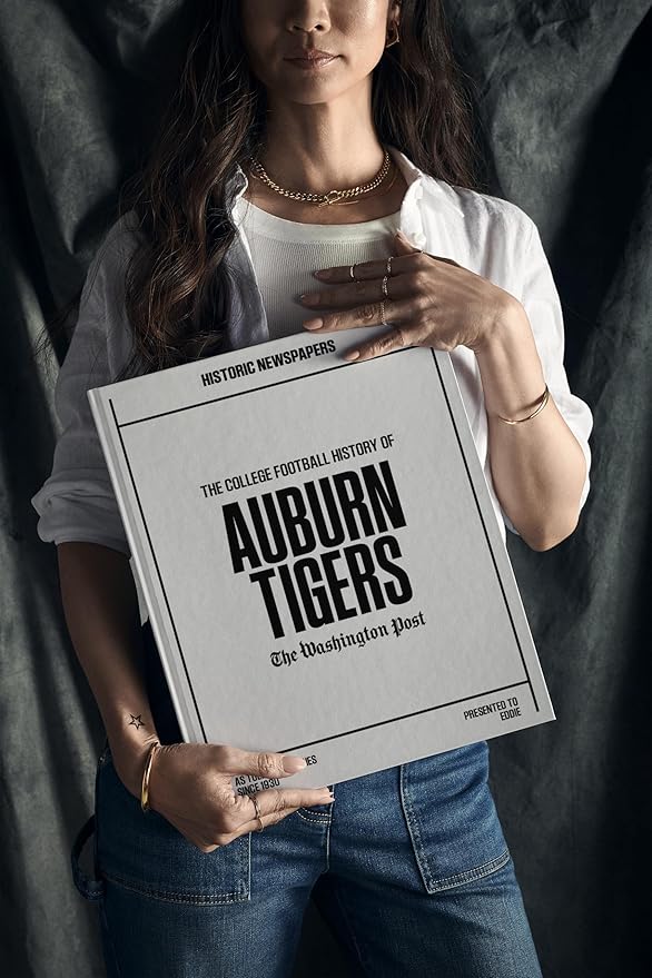 Signature gifts Personalized College Football Newspaper History Book, A3 Large Deluxe Hardcover - College Football Fan, Alumni, Students Keepsake Gift