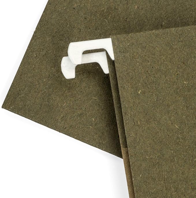 Blue Summit Supplies Legal Size Hanging File Folders, 2" Expansion, 1/3 Cut Adjustable tabs, Legal Size, 5 Tab Locations, Designed for Legal and Law Office File Organization, Standard Green, 25 Pack