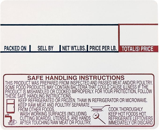 VisionTechShop LST-8030 Printing Scale Label, 58 x 50 mm, Non-UPC/Safe Handling 36 Rolls Per Case, Lower Price Than 12 Rolls