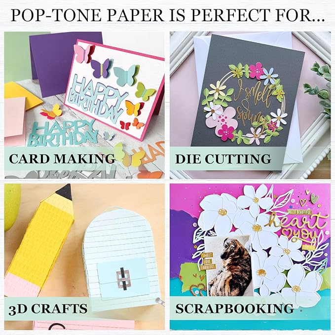 Cardstock Warehouse Pop-Tone Orange Fizz Cardstock Paper โ 50 Sheets, 8.5 x 11" - 65 lb / 175 GSM Premium Orange Card Stock for Die-cutting, Crafts, Printing, Card Making and DIY Projects