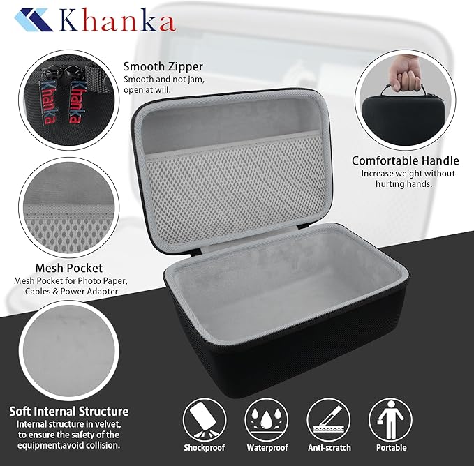 khanka Case Compatible with M100 M200 Liene 4x6'' Photo Printer, Wi-Fi Picture Printer,Case Only