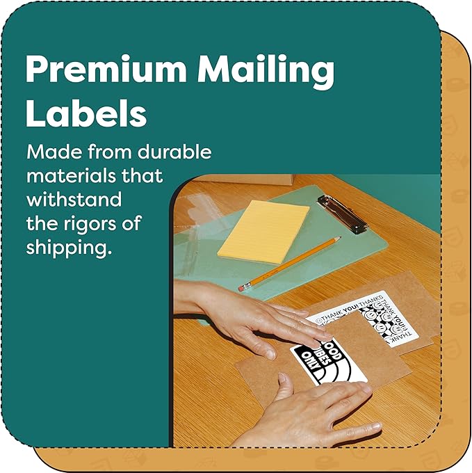 Aegis Adhesives - Compatible 1” Direct Thermal Labels Replacement for DYMO 30332 (1" X 1") Square Multipurpose, Use with Labelwriter 450, 450 Turbo, 4XL Printers - 12 Rolls