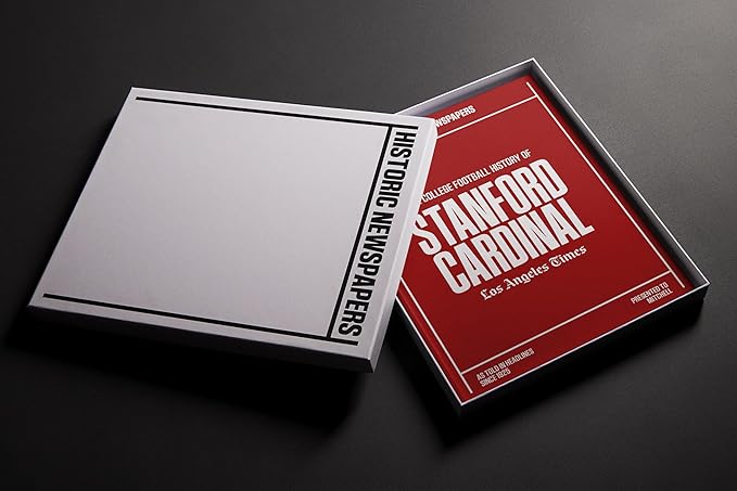 Signature gifts Personalized College Football Newspaper History Book, A3 Large Deluxe Hardcover - College Football Fan, Alumni, Students Keepsake Gift