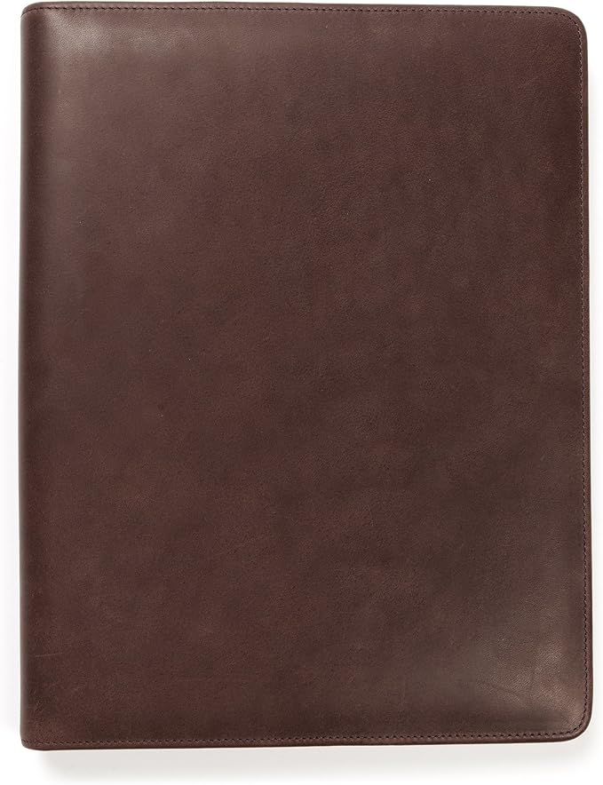 Leatherology Premium Mahogany Standard Padfolio with Pen Loop