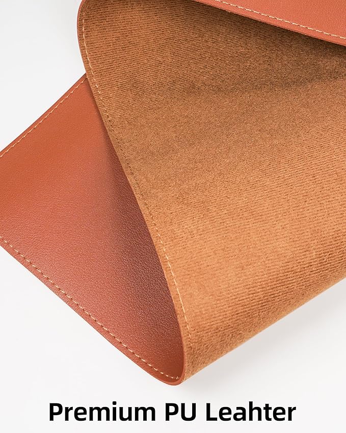 Leather Desk Pad Protector,Office Desk Mat,Large Mouse Pad, Non-Slip PU Leather Desk Blotter,Desk Pad,Waterproof Desk Writing Pad for Office and Home (Black,31.5" x 15.7")