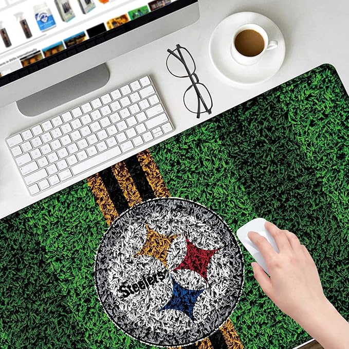 XXL Professional Gaming Mouse Pad, Large Computer Keyboard Mouse Mat Desk Pad with Non-Slip Base and Stitched Edge for Home Office Gaming Work, 31.5x15.7in Extended Mouse Pad Desk Accessories