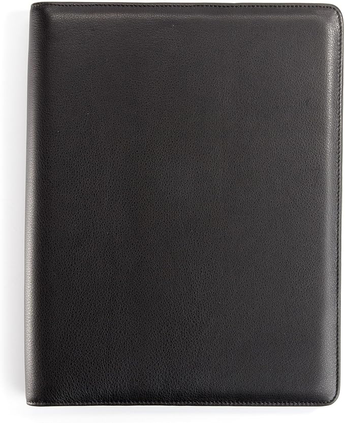 Leatherology Black Onyx Standard Padfolio with Pen Loop