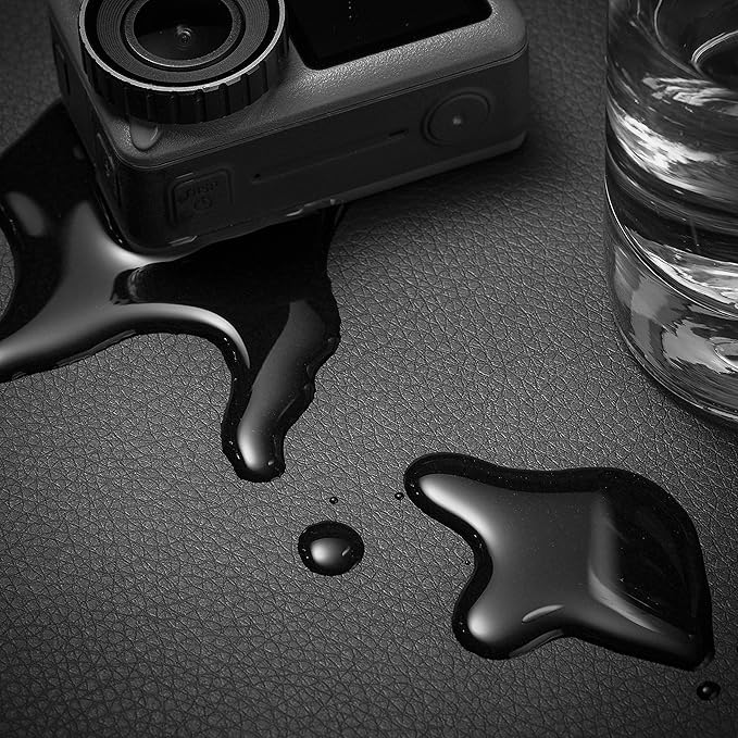 Nekmit Leather Desk Blotter Pad 36 x 20 Inches, Flat, Non-Slip, Waterproof, Black