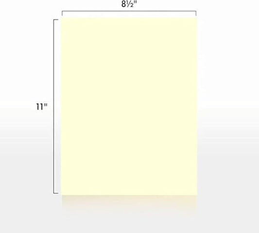 Colored Copy Paper, 20 LB (75 GSM) 8.5 X 11, 500 Sheets (Ivory)