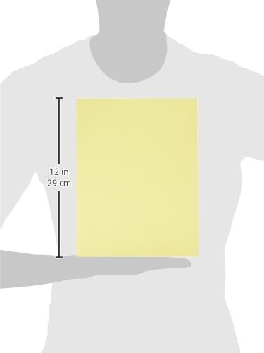 LUXPaper 8.5" x 11" Paper | Letter Size | Pastel Canary Yellow | 60lb. Text | 250 Qty