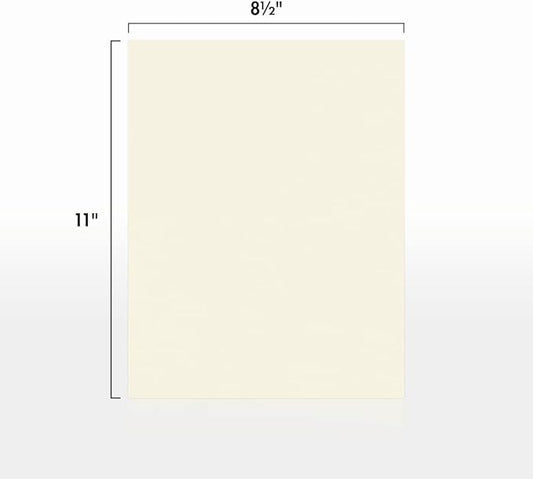 LUXPaper 8.5" x 11" Classic Crest Paper | Letter Size | Natural White | 70lb. Text | 500 Qty