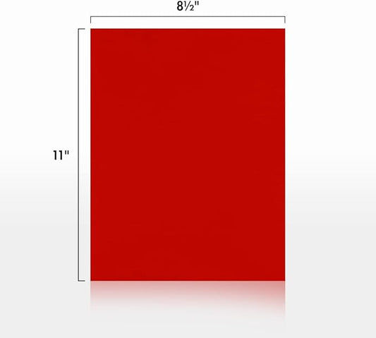 LUXPaper 8.5" x 11" Paper | Letter Size | Holiday Red | 60lb. Text | 1,000 Qty