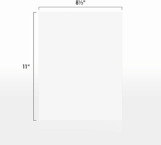 LUXPaper 8.5" x 11" Classic Crest Paper | Letter Size | Brilliant White | 70lb. Text | 50 Qty
