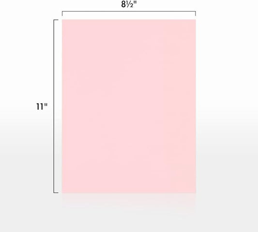 LUXPaper 8.5" x 11" Paper | Letter Size | Candy Pink | 80lb. Text | 1,000 Qty