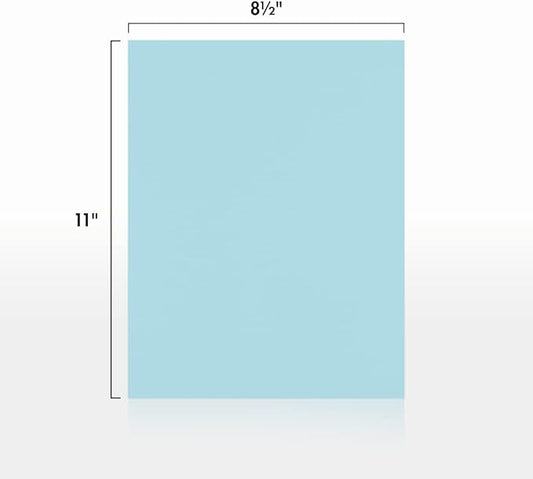 LUXPaper 8.5" x 11" Paper | Letter Size | Pastel Blue | 60lb. Text | 1,000 Qty