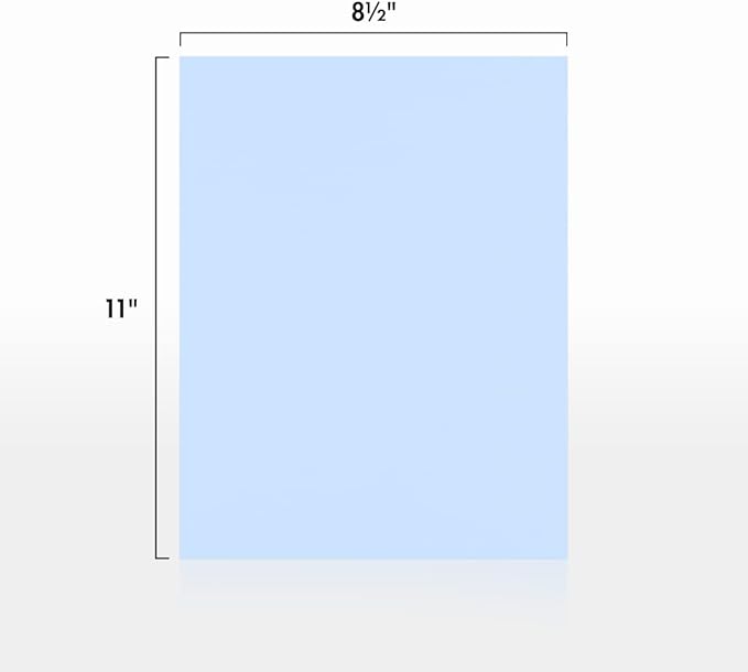 LUXPaper 8.5" x 11" Cardstock | Letter Size | Baby Blue | 100lb. Cover (183lb. Text) | 50 Qty