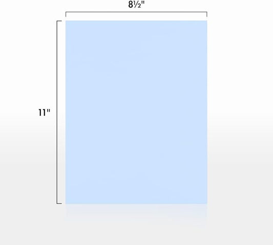LUXPaper 8.5" x 11" Cardstock | Letter Size | Baby Blue | 100lb. Cover (183lb. Text) | 50 Qty