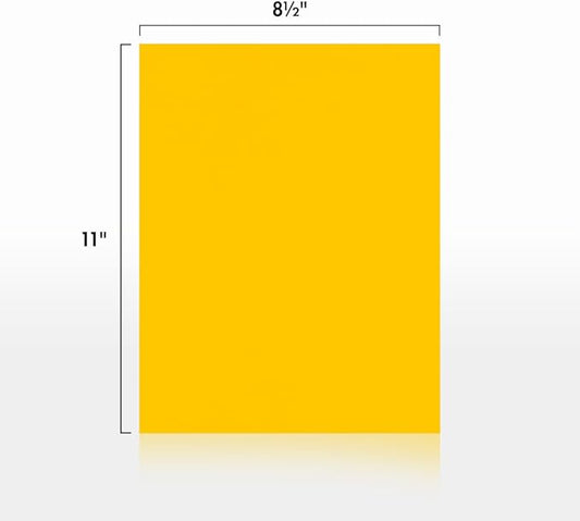 LUXPaper 8.5" x 11" Cardstock | Letter Size | Sunflower Yellow | 100lb. Cover (183lb. Text) | 50 Qty