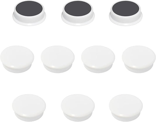 Cute & Whimsical Refrigerator Magnets, 10 Pack, Round, Plastic, Strong Suction, Colors