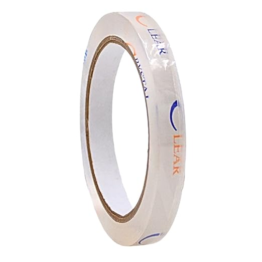 WOD CST22CC Crystal Clear See-Through Packing Tape – 1/2 inch x 110 yds. for Carton Sealing Mailing, Shipping, and Protection, Label Covering, Lamination, and Outdoor Uses.