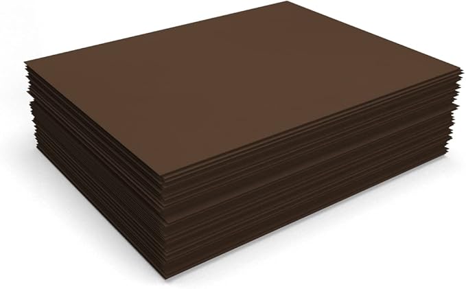 LUXPaper 8.5" x 11" Cardstock | Letter Size | Chocolate Brown | 100lb. Cover (183lb. Text) | 50 Qty