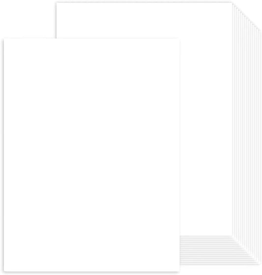 100 Sheets White Cardstock 8.5 x 11 Certificate Paper, Goefun White Card Stock Printer Paper for Invitations, Menus, Wedding, DIY Cards